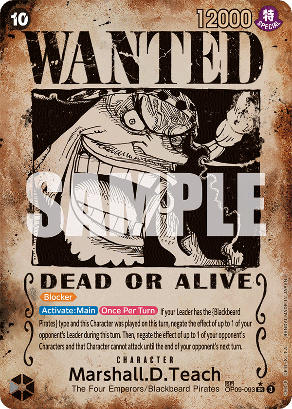 Marshall.D.Teach [Wanted Poster] OP09-093